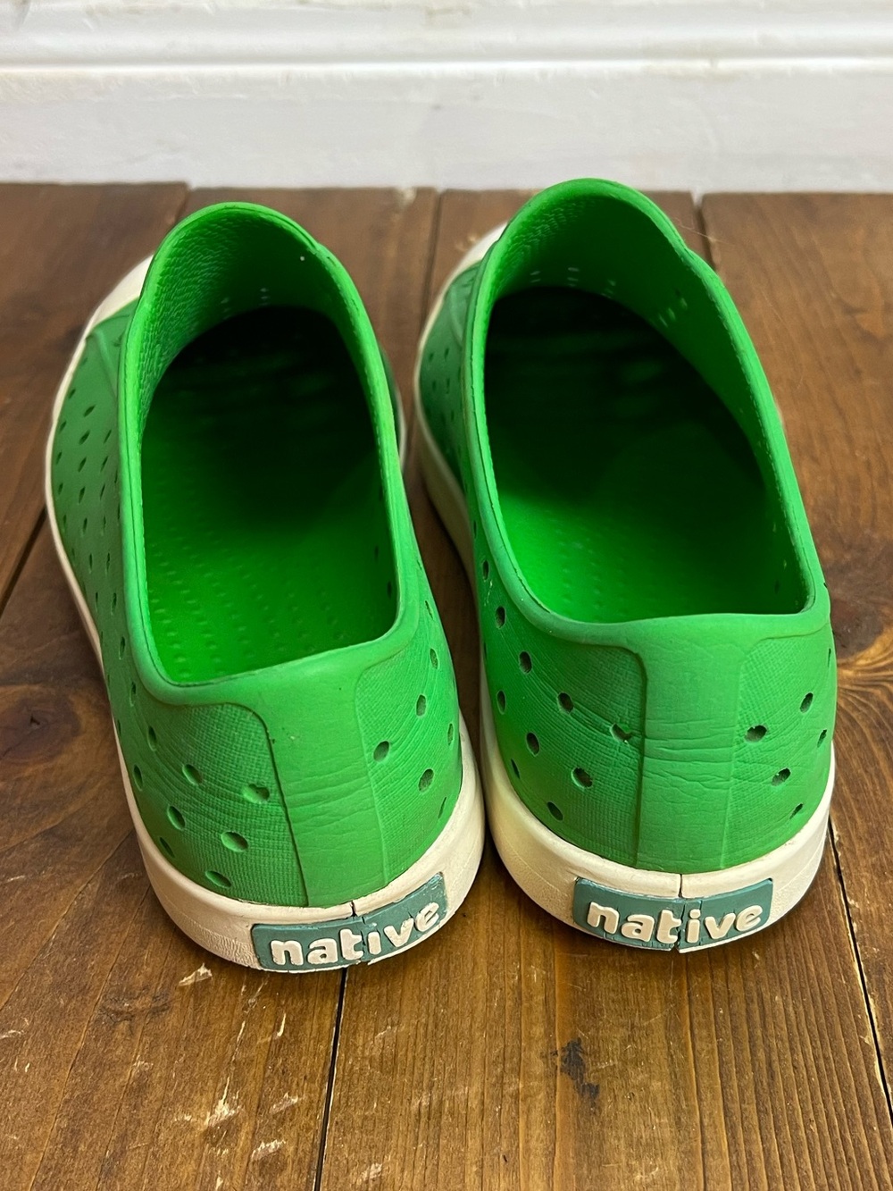 Native shoes green foam Jefferson style sneakers kids size 3 - Picture 3 of 8